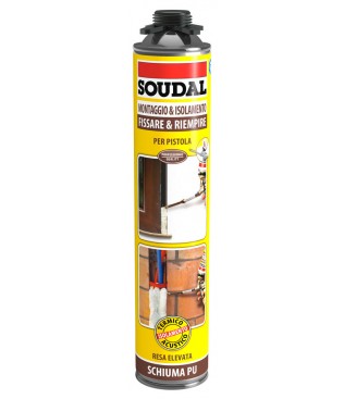 Soudal schiuma poliuretanica per  pistola ml 750